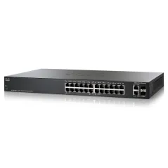 Cisco SG200-26P L2-Managed Switch 24 Port ความเร็ว Gigabit รองรับ VLAN พร้อม POE 802.3af 12Port