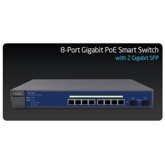 EnGenius Engenius EGS5110P Manage POE Switch 8 Port ความเร็ว 10/100/1000 Mbps จ่ายไฟ POE 802.3af รองรับ VLAN, QOS