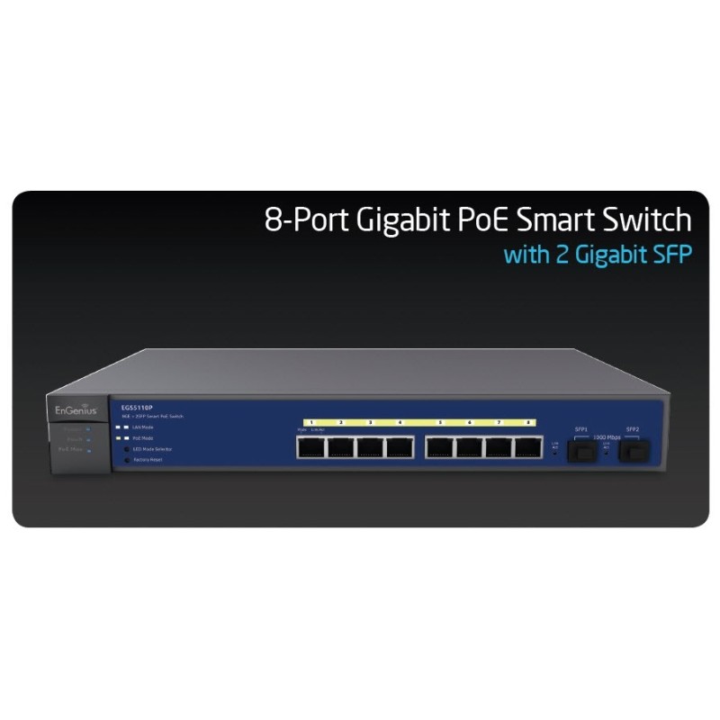 EnGenius selling EGS5110P 8-port gigabit PoE Smart Switch