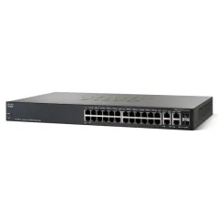 Cisco SF300-24P (SRW224G4P) L3-Managed POE Switch 24 Port 10/100Mbps 4 Port Gigabit รองรับ Static Routing พร้อม POE 12Port