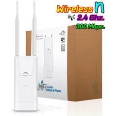 Ubiquiti UniFi UAP-Outdoor+ Access Point ภายนอกอาคาร 2.4GHz ความเร็วสูง 300Mbps เสา 5dBi X 2 พร้อม Software Controller