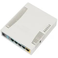 Mikrotik RouterBoard RB951Ui-2HnD CPU 600MHz OS Lv.4 5 Port POE Wireless 802.11n 2.4GHz กำลังส่ง 1W