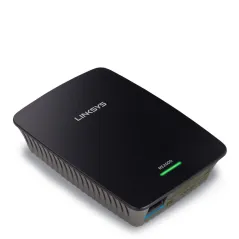 Linksys RE2000 Wireless-N Range Extender/Bridge ความถี่ 2.4 และ 5GHz ความเร็ว 300 Mbps รองรับ Mode Repeater/Bridge