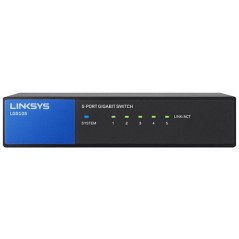 Linksys Linksys LGS105 Desktop Gigabit Switch 5 Port ความเร็ว 10/100/1000 Mbps เคสเหล็ก