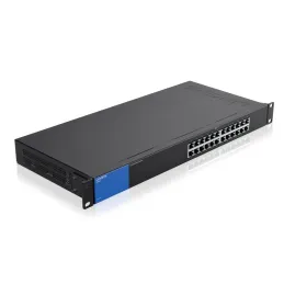 Linksys LGS124 Gigabit Switch 24 Port แบบ Rack mount ความเร็ว 10/100/1000 Mbps เคสเหล็ก