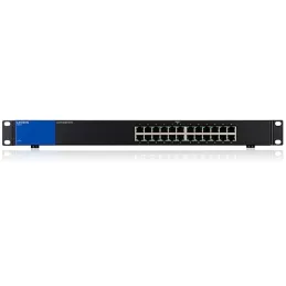 Linksys LGS124 Gigabit Switch 24 Port แบบ Rack mount ความเร็ว 10/100/1000 Mbps เคสเหล็ก