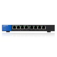 Linksys LGS108P POE Gigabit Switch 8 Port ความเร็ว 10/100/1000 Mbps พร้อม Poe 4 Port เคสเหล็ก