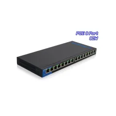 Linksys LGS116P POE Gigabit Switch 16 Port ความเร็ว 10/100/1000 Mbps พร้อม Poe 8 Port เคสเหล็ก