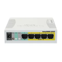 Mikrotik RB260GSP Smart Switch 5 Port Gigabit พร้อม Passive POE 4 Port VLANs, Mirror Traffic, Bandwidth Limit