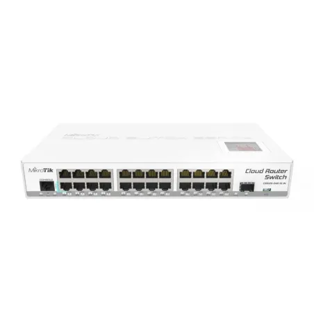 Mikrotik Cloud Router Switch CRS125-24G-1S-IN แบบ Desktop ROS Lv.5 พร้อม Smart Switch-L3, 24 Port Gigabit