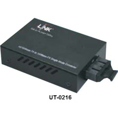 Link Link UT-0216 Mini Media Converter แปลงจาก RJ-45 เป็นสาย Fiber Optic แบบ MultiMode หัวต่อแบบ SC ระยะทาง 2 กิโลเมตร