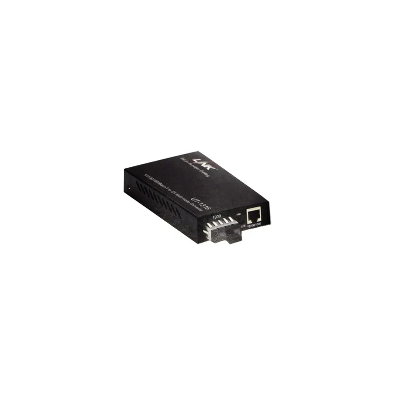 Link UT-1316 Gigabit SX Media Converter แปลงจาก RJ-45 เป็นสาย Fiber Optic แบบ Multi-Mode หัวต่อแบบ SC ระยะทาง 550 เมตร