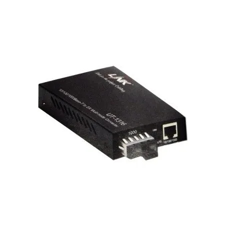 Link UT-1316SM Gigabit LX Media Converter แปลงจาก RJ-45 เป็นสาย Fiber Optic แบบ Single-Mode หัวต่อแบบ SC ระยะทาง 10 กิโลเมตร