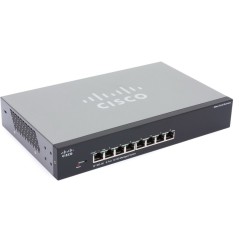 Cisco Cisco SF300-08 (SRW208) L3-Managed Switch 8 Port 10/100Mbps รองรับ Static Routing, VLANs ควบคุมผ่าน Web