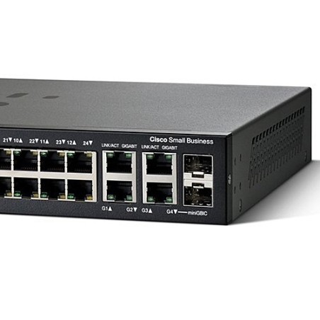 Cisco SF300-24 (SRW224) L3-Managed Switch 24 Port 10/100Mbps 4 Port...