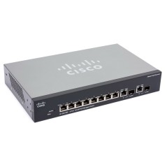 Cisco Cisco SF302-08 (SRW208G) L3-Managed Switch 8 Port 10/100Mbps, 2 Port Gigabit รองรับ Static Routing, VLANs