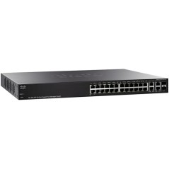 Cisco Cisco SG300-28P (SRW2024P) L3-Managed Switch 26 Port Gigabit, 2 Port mini-GBIC รองรับ Static Routing พร้อม POE 12 Port