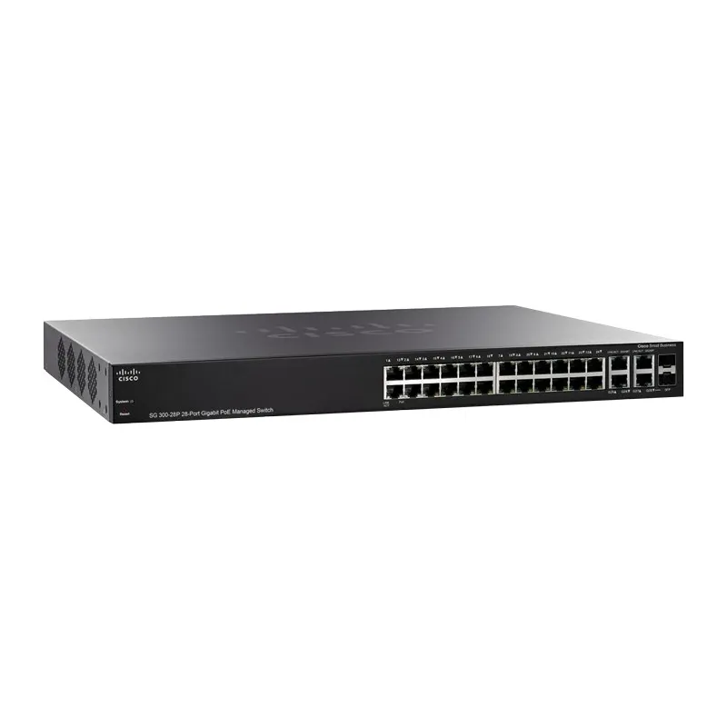 Cisco SG300-28P (SRW2024P) L3-Managed Switch 26 Port Gigabit, 2 Port mini-GBIC รองรับ Static Routing พร้อม POE 12 Port