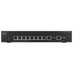 Cisco SG300-10 (SRW2008) L3-Managed Switch 8 Port Gigabit, 2-Port SFP/mini-Gbic รองรับ Static Routing