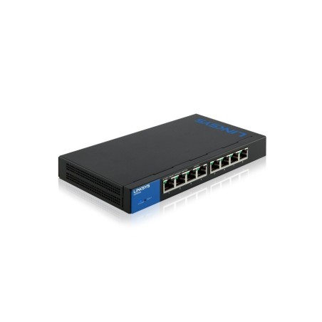 Linksys LGS308 L2-Managed Gigabit Switch 8 Port รองรับ VLANs, Link Aggregation ควบคุมผ่าน WebView