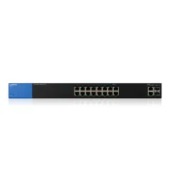 Linksys LGS318 L2-Managed Gigabit Switch 16 Port, 2 Port SFP รองรับ VLANs, Link Aggregation ควบคุมผ่าน WebView