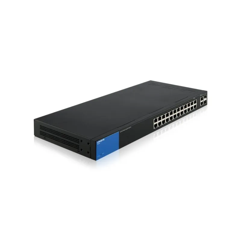 Linksys LGS326 L2-Managed Gigabit Switch 24 Port, 2 Port SFP รองรับ VLANs, Link Aggregation ควบคุมผ่าน WebView