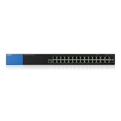 Linksys LGS528P L3-Managed Gigabit Switch 26 Port, 2 Port SFP รองรับ Static Routing, VLANs พร้อม POE 24 Port