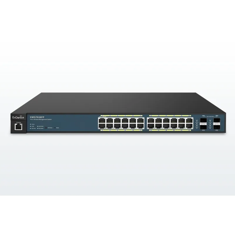 EnGenius EWS7928FP Neutron Managed L2 Gigabit POE Switch ขนาด 24 Port จ่ายไฟสูงสุด 370W