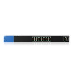 Linksys LGS318P L2-Managed Gigabit POE Switch 16 Port, 2 Port SFP รองรับ VLANs, Link Aggregation ควบคุมผ่าน WebView