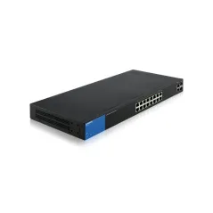 Linksys LGS318P L2-Managed Gigabit POE Switch 16 Port, 2 Port SFP รองรับ VLANs, Link Aggregation ควบคุมผ่าน WebView