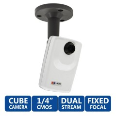 ACTi Cube D11 กล้อง IP-Camera แบบ Fixed Lens ภายในอาคาร ความละเอียด 1MP มาตรฐาน H.264 รองรับ POE 