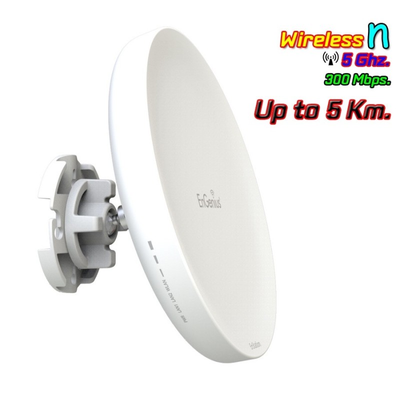 Engenius EnStation5 Access Point 5GHz 300Mbps สำหรับเชื่อมต่อแบบ PTP Wireless AccessPoint (กระจายสัญญาณ WIFI) Engenius EnStation5 Access Point 5GHz 300Mbps สำหรับเชื่อมต่อแบบ PTP Wireless AccessPoint (กระจายสัญญาณ WIFI)