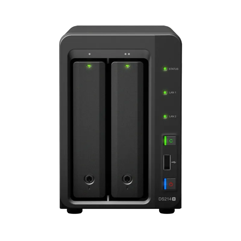 Synology DS214+ Network Attatch Storage ขนาด 2Bay 16TB (8TB X 2) รองรับ Media Streaming, iTune Server, Load Bit