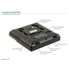GrandStream GXP-1450 IP-Phone 2 คู่สาย 2 Port Lan, HD Audio, LCD Color, 3-Way Conference, PoE
