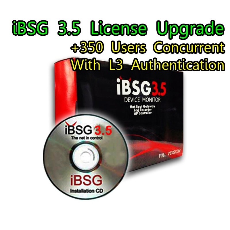 NVK iBSG 3.5 License Upgrade-350 Ent เพิ่ม Users อีก 350 Users Concurrent สำหรับ iBSG Software และ The Box