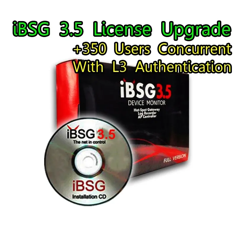 iBSG 3.5 License Upgrade-350 Ent เพิ่ม Users อีก 350 Users Concurrent สำหรับ iBSG Software และ The Box