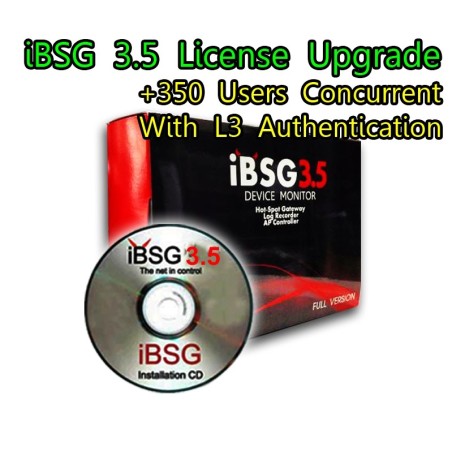 iBSG 3.5 License Upgrade-350 Ent เพิ่ม Users อีก 350 Users Concurrent สำหรับ iBSG Software และ The Box
