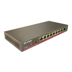 IP-COM F1109P POE Switch 9 Port ความเร็ว 10/100Mbps จ่ายไฟ POE 802.3af จำนวน 8 Port รวม 120W ทำ VLAN ด้วย Dib SW.