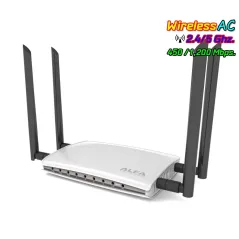 ALFA AC1200R Wireless Broadband Router 2.4/5GHz มาตรฐาน ac ความเร็วสูงสุด 1200Mbps Port Gigabit