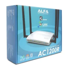 ALFA AC1200R Wireless Broadband Router 2.4/5GHz มาตรฐาน ac ความเร็วสูงสุด 1200Mbps Port Gigabit