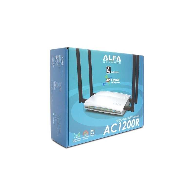 ALFA AC1200R Wireless Broadband Router 2.4/5GHz AC Port Gigabit