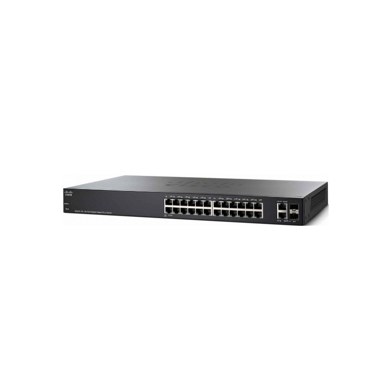 Cisco SG220-26 Smart Plus L2-Managed Gigabit Switch 24 Port Gigabit, 2 Port SFP ควบคุมผ่าน Web