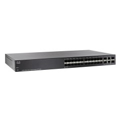 Cisco Cisco SG300-28SFP L3-Managed Switch 26 Port SFP ความเร็ว Gigabit + 2 Port Combo รองรับ Static Routing, VLAN