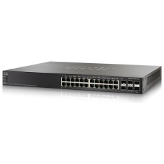 Cisco SF500-24 Stackable L3-Managed Switch 24 Port 10/100Mbps, 2 Port Gigabit, 2 Port Combo