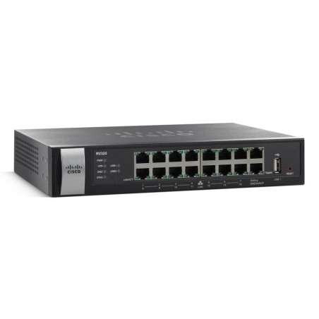 Cisco RV325 Gigabit Dual WAN VPN Router รวม Internet 2 คู่สาย VPN 25 Tunnels, รองรับ 3G Modem, 4 Port Gigabit