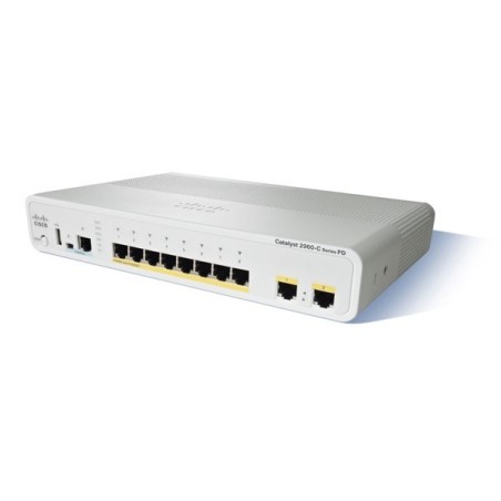 Cisco Catalyst 2960C compact switches WS-C2960CG-8TC-L 8 Port Gigabit, 2 x Dual Uplink, LAN Base