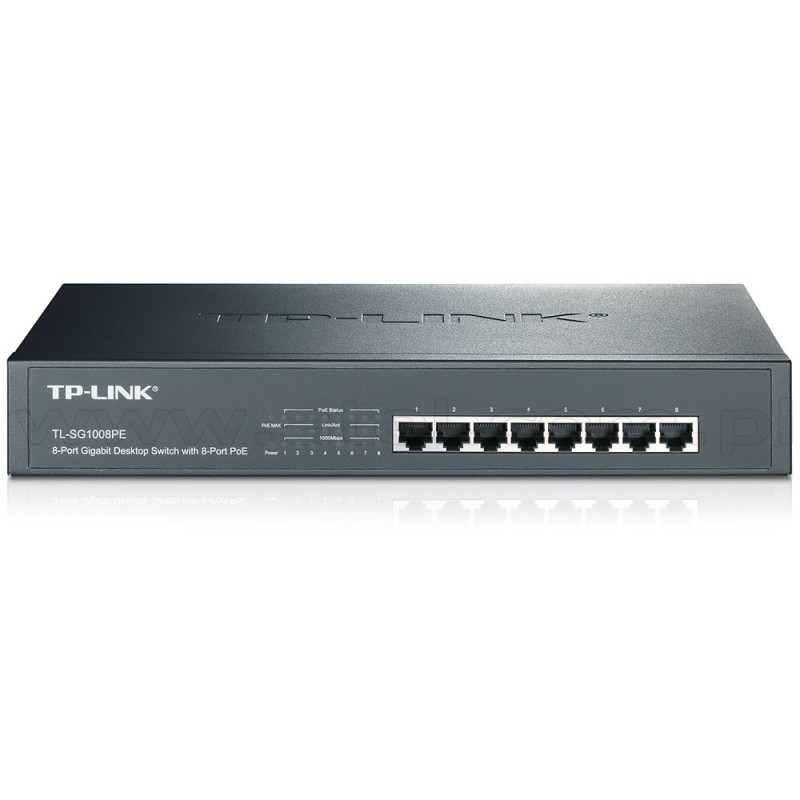 TP-Link TL-SG1008PE POE Switch 8 Port Gigabit รองรับ POE มาตรฐาน 802.3at จำนวน 8 Port 124W