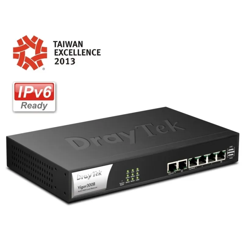 DrayTek Vigor300B Quad-WAN Load Balance Firewall Router รวม Internet 4 คู่สาย รองรับ 100,000 NAT Session