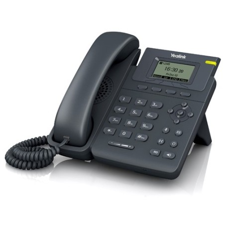 Yealink SIP-T19P-E2 โทรศัพท์แบบ IP (IP-Phone) จอ LCD รองรับ 1 SIP Account พร้อม Adapter รองรับ POE ราคาประหยัด