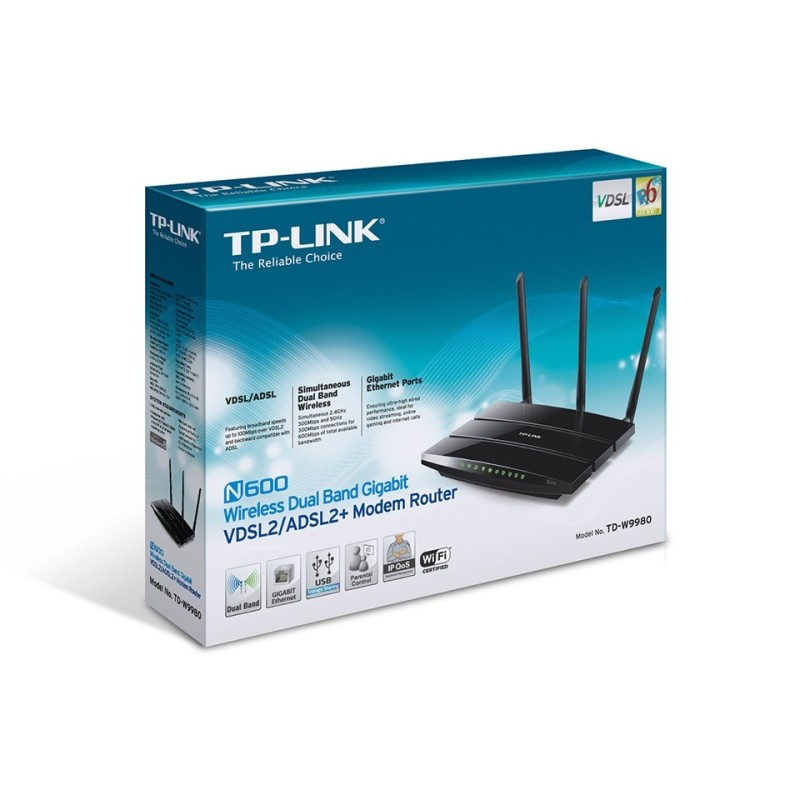 Tp-Link Td-W9980 Dual-Band Vdsl2/ Adsl Modem Router 2.4/5Ghz รองรับ...